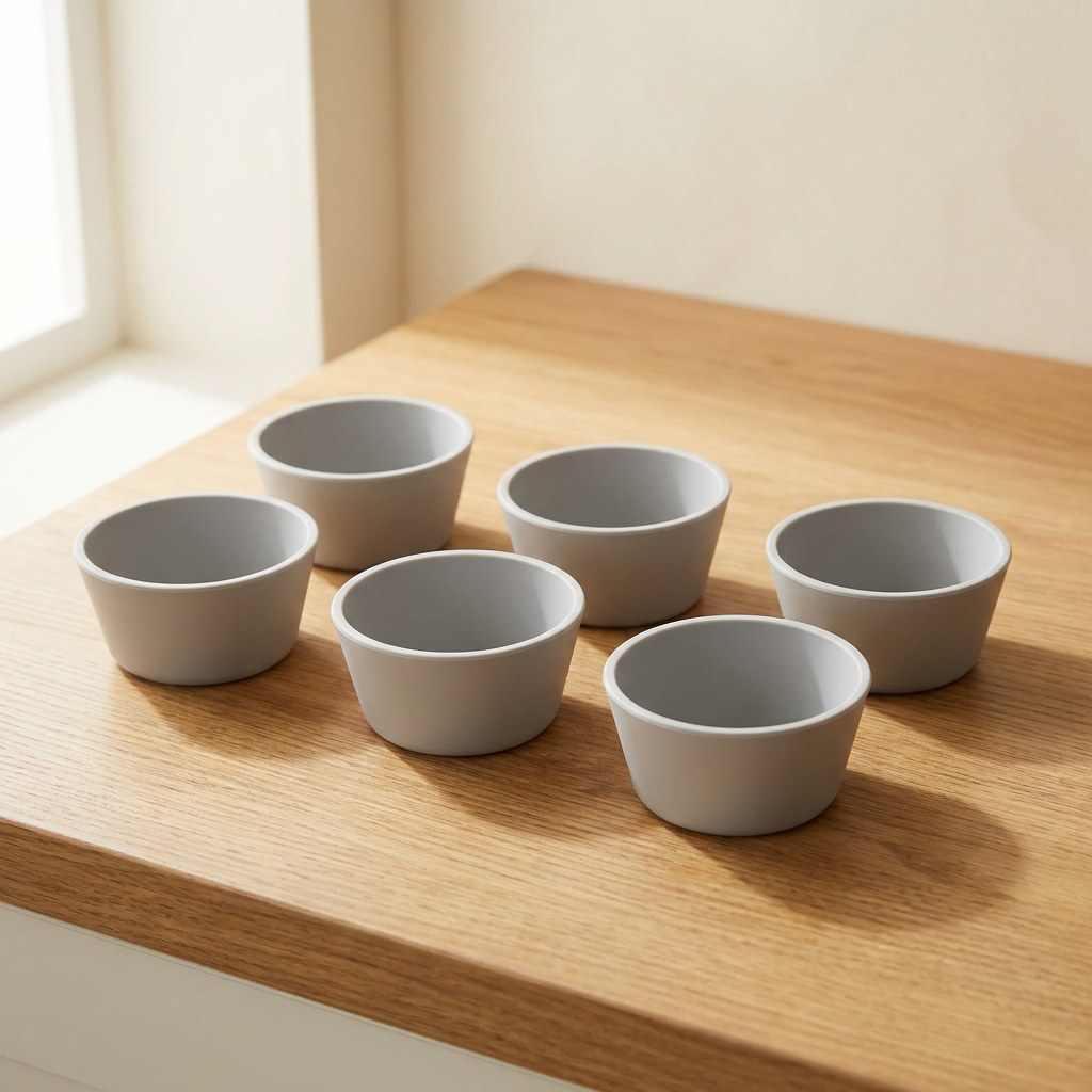 Krydderiglas i klart glas med bambuslåg, 6 stk 150 ml — Cedar Kitchen